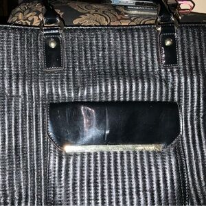 Anne Klein handbag quilted leather-Large